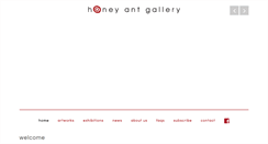 Desktop Screenshot of honeyantgallery.com